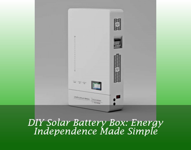 DIY Solar Battery Box: Energy Independence Made Simple